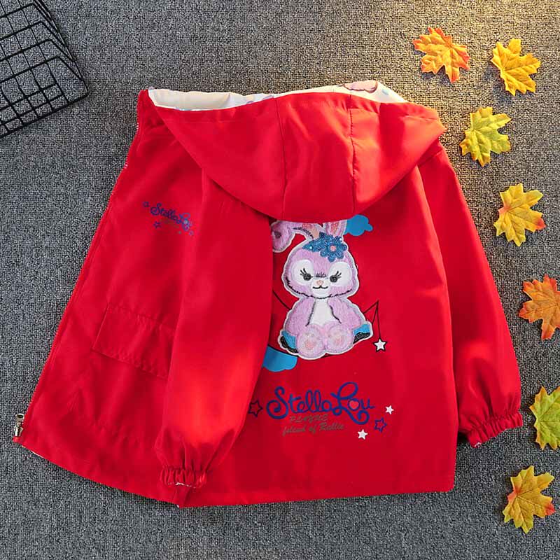Girls' coat spring and autumn 2022 new spring clothes medium and large children's clothing foreign style fashionable top children's double-sided wear jacket