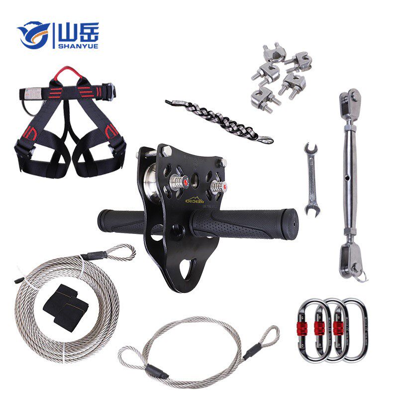 Outdoor Feeling Integrated Training Stainless Steel Early Education Center Sliding Cable Pulley Playground Indoor outdoor Saurome Equipment