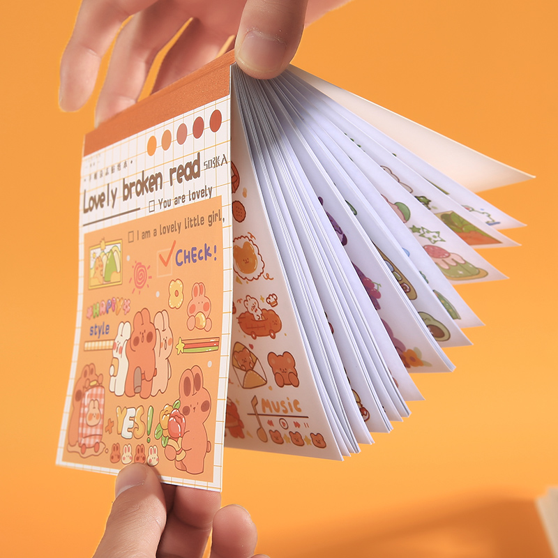 50 words of idle and cute crummy hand bill magazine sticker gift box engraving knife tool suit teenage heart hands account book cartoon collage with small pattern material Ben and paper send little girl presents