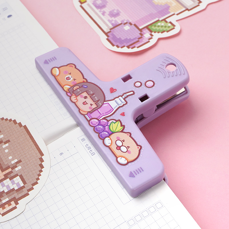 Small Hemp Potato High Face Value Cute Hand Ledger Cartoon Stationery Folder Subtool Big Powerful Clip Girls Exam Paper Clip Versatile Student Fine Art Clip Drawing Board Fixer Small butterfly clip