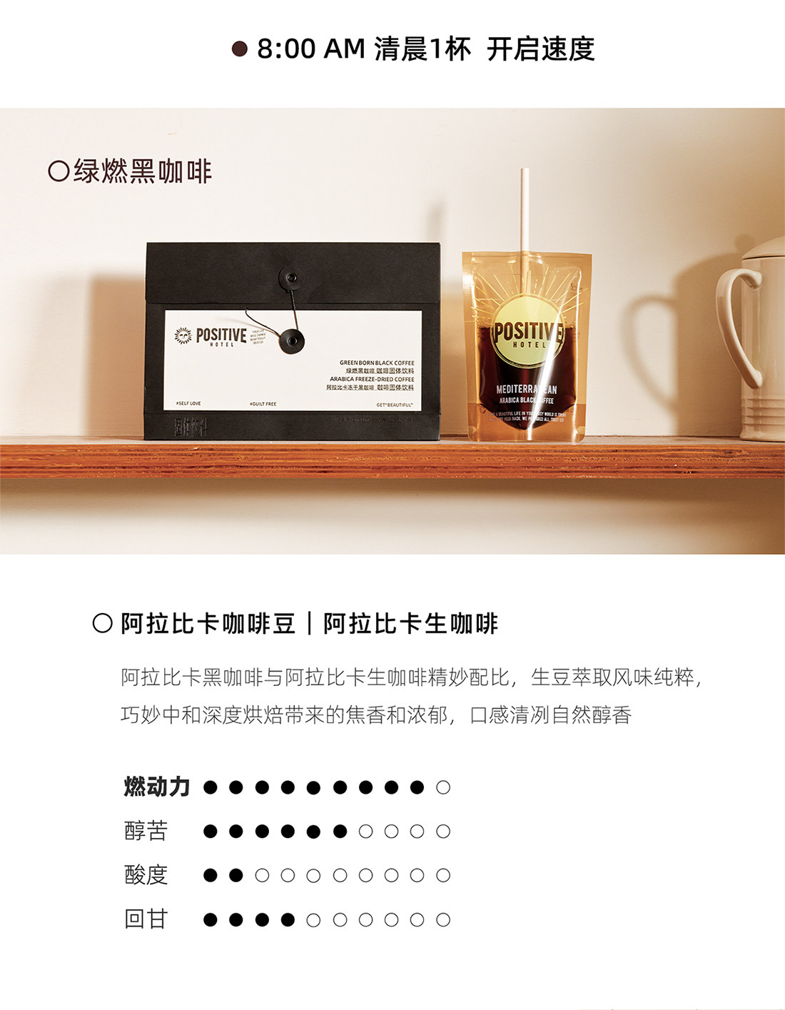 【中国直邮】 韩国 Positive Hotel PH地中海咖啡 阿拉比卡生椰轻乳拿铁冻干速溶 生椰轻乳拿铁7袋/盒*2盒