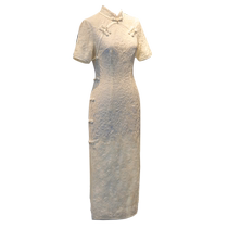 New Chinese-style cheongsam improved young girls dressing gown brides toasting suit daily wearable certificate engagement dress