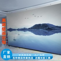 Xuan velvet mural background wall wallpaper inkjet exhibition hall printing Fuzhou factory printing seamless wall covering UV Xuanying cloth