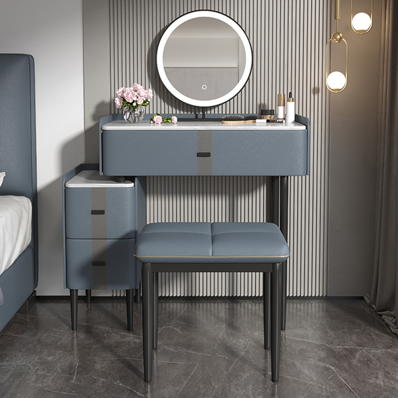 Light Extravagant Makeup Bench Small Bedroom Mini Nordic Upscale Net Red Ins Wind Modern Makeup Table Bed Head Cabinet