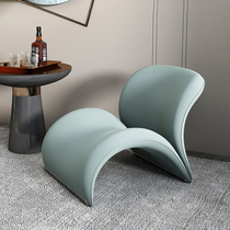 Designer Art Single Sofa Hotel Home Leisure Chair Net Red Living Room Balcony Back Chair Shaped Simple Chair