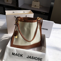 Pet bag universal shoulder messenger leather soft leather cowhide bucket bag 752