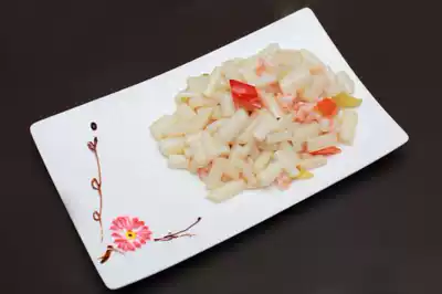 Hubei specialty hot and sour lotus root with lotus root tip Fresh Lotus root tip pickled pepper lotus root with cold vegetables Kimchi pickles 800g