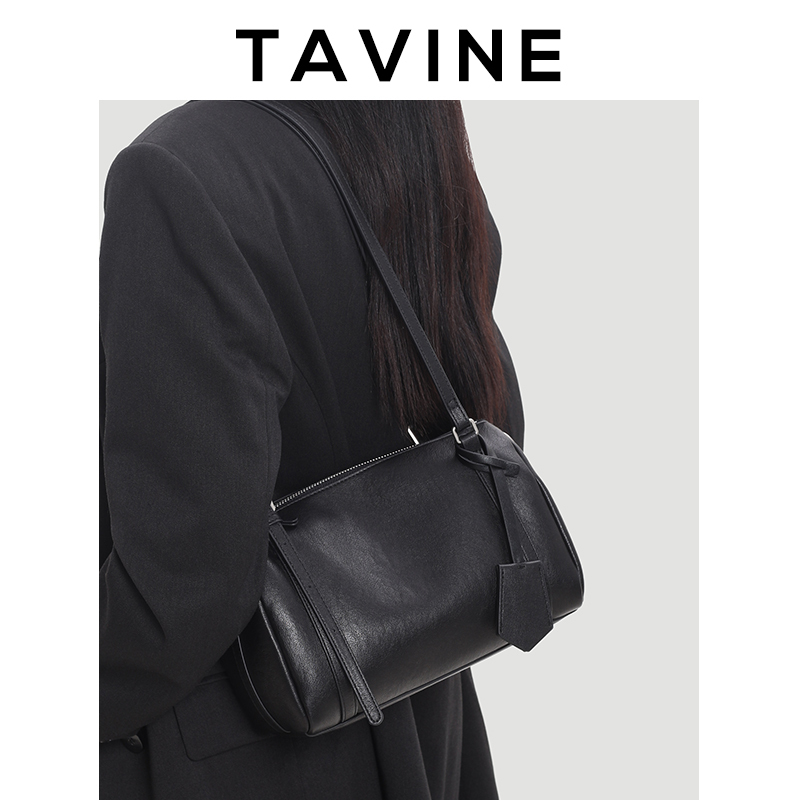 Tawini Genuine Leather Underarm Boston Pillow Bag for Women 2026 New Niche High-End Single Shoulder Crossbody Small Bag Tawini Genuine Leather Underarm Boston Pillow Bag for Women 2026 New Niche High-End Single Shoulder Crossbody Small Bag