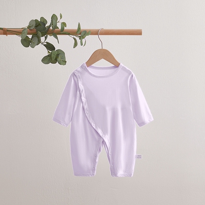 Spring & Fall Thin Clothes for Babies Summer Air Conditioning Room Clothes Pure Cotton Double Layer Bellyband Boneless Pajamas Close-Fitting Intimates — 2