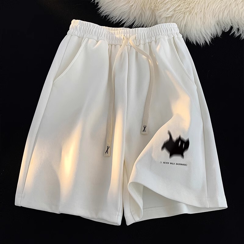 Boys and Girls White Casual Shorts for Summer 2026 New Trendy Brand Loose Children's Sports Shorts