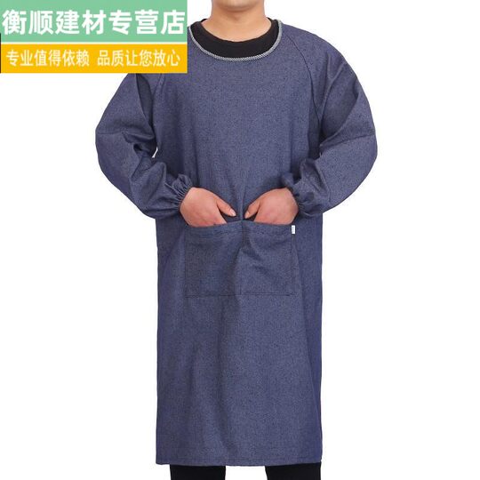 卸水泥围裙成人工作服反穿衣搬运男性牛仔布防污罩衣电焊工围裙长