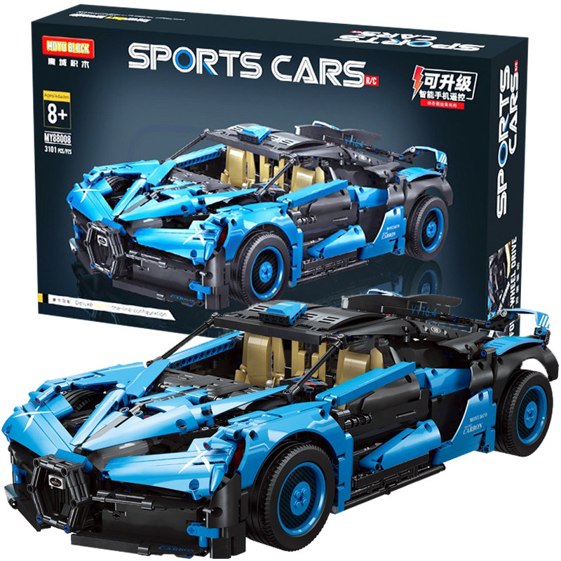 Jiazhi mechanical group hurricane assembles super sports car boy piecing toy model racing children's puzzle assembling building blocks