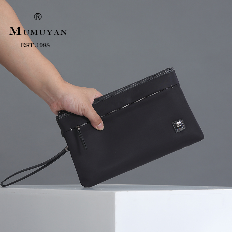 Men's Handbag Large Capacity Clutch Bag Korean Style Canvas Bag Casual Men's Bag Wrist Bag Mobile Phone Bag Oxford Cloth Nylon