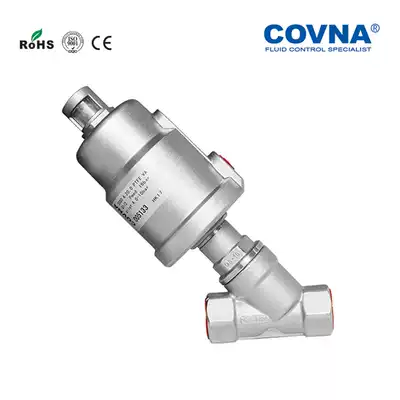covna covna HK17S all stainless steel Pneumatic angle seat valve single and double acting angle seat valve stainless steel head