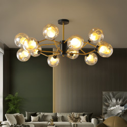 Elegant Living Room Light Luxury Lamp Nordic Style Chandelier Gold Simple Magic Bean Dining Room Post-Modern Master Bedroom Lighting Fixtures