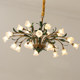 Vintage Living Room Chandelier Wabi-Sabi Style Retro American Floral Lamp French Dining Room Unique Bedroom Design Lamp