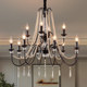 American-Style High-End Chandelier for Dining Room, Bedroom, Modern Minimalist Light Luxury Living Room, French-Style New Vintage-Style Room Chandelier