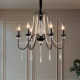 American-Style High-End Chandelier for Dining Room, Bedroom, Modern Minimalist Light Luxury Living Room, French-Style New Vintage-Style Room Chandelier