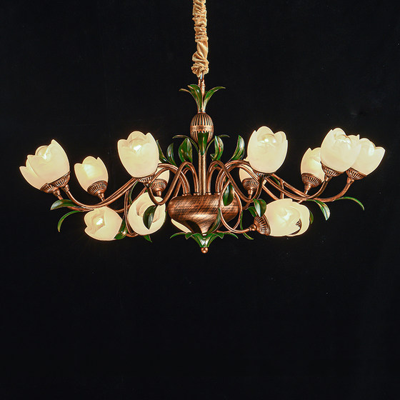 Living Room Lamp, American Retro Light Luxury, Master Bedroom, Elegant Dining Room Lamp, Artistic, Durable, Pastoral, Simple, Medieval Palace Chandelier