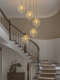 French Restaurant Chandelier, Crystal Strip, Creative and Elegant, Round Table, American Style, Hallway, Bedside, Long Line, Bar, Restaurant Chandelier