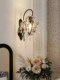 Crystal Wall Lamp, Light Luxury French Style, Creative and Elegant Bedroom Lamp, Bedside Lamp, Living Room Background Wall, American Style Wall Lamp, Corridor Lamp