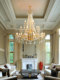 French-Style Open-Air Living Room, Vintage Villa, European-Style Grand Double-Layer Duplex Staircase, American-Style Crystal Chandelier, Engineering Lighting Fixtures