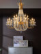 Duplex Building Atmospheric Living Room Villa High-Pick French Crystal Lamp Restaurant Lobby Project American Hotel Chandelier