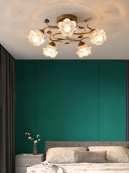 American-Style Master Bedroom Lamp, Small Living Room, Princess Room, Pastoral Mid-Century French-Style Dining Room, Crystal Personalized Bedroom, Trendy Lamp