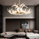 Living Room Chandelier, Post-Modern Light Luxury Luminous Lamp Arm, Creative Antler Bedroom, Grand Villa Designer French-Style Lighting Fixtures