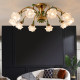 Living Room Lamp, Bedroom Mid-Century Vintage Ceiling Crystal Lamp, Master Bedroom Pastoral French Light Luxury Dining Room American-Style Lighting Fixtures