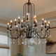American Retro High-End Black Hall Simple Bedroom French Light Luxury Living Room 2025 New Dining Room Chandelier