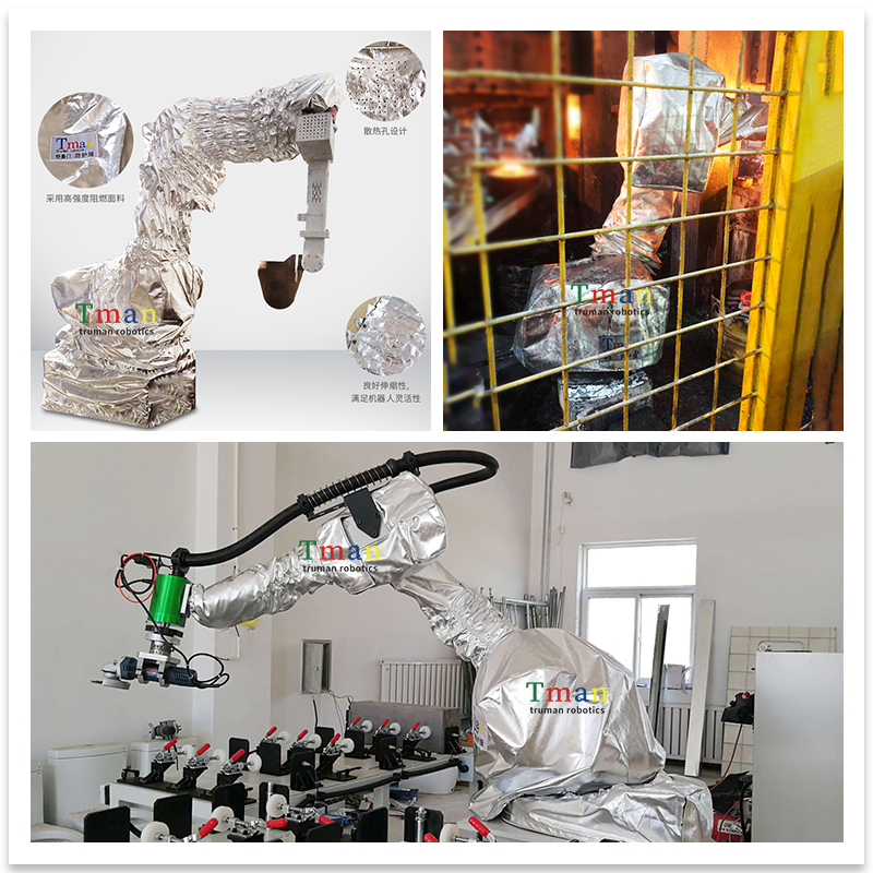 Forged robot heat-resistant protective clothing That wise spot welding machine person anti-protective clothing insulation flame retardant