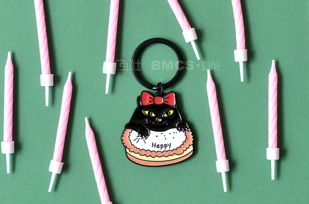 Eight-Wang Society Alloy Creative Couple Buckle Key Men Cartoon Hey Cat Car Circle Chain Halloween