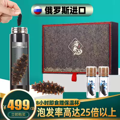 Russian wild sea cucumber 8 hours quick hair light dry thorn ginseng free cooking 25g gift box Aquatic dry goods non-ready-to-eat