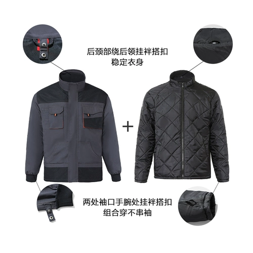 Демисезонное термобелье, удерживающий тепло вкладыш, съёмный износостойкий комплект для работы