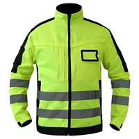 Флуоресцентно-желтая одинарная куртка