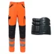 Флуоресцентные оранжевые брюки + наколенники