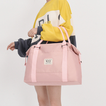 Travel bag ladies large capacity handbag light travel travel bag waterproof waiting storage bag fitness luggage bag