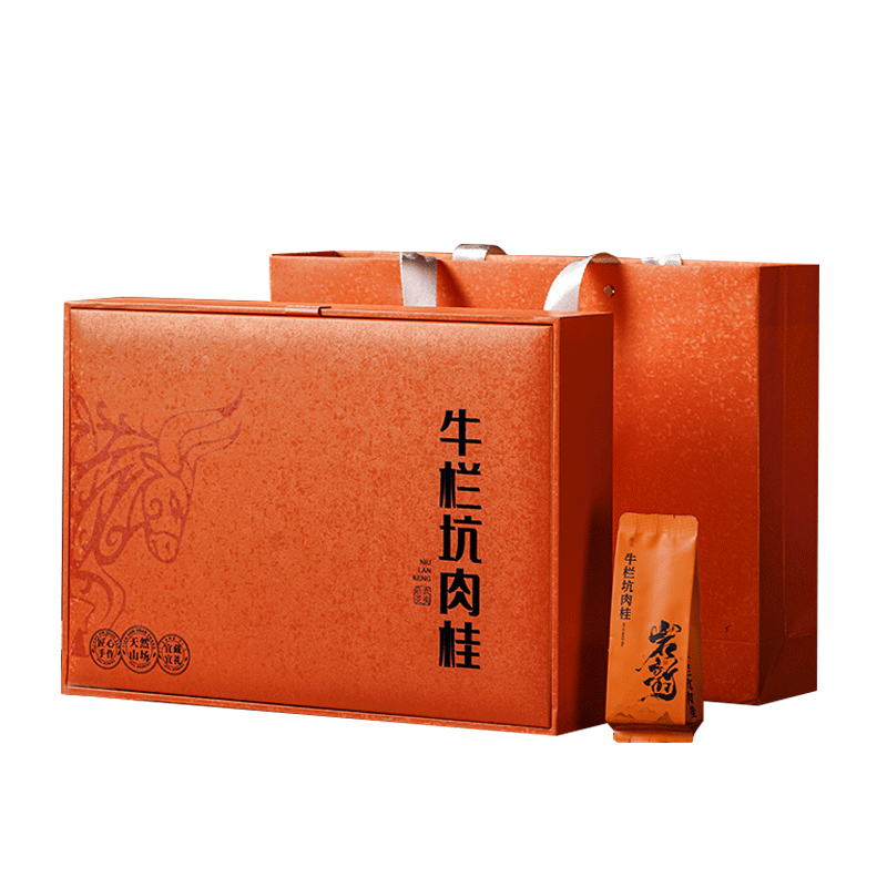 特級烏龍茶　武夷山牛欄坑肉桂岩茶　礼盒8.3g×6袋 买10送1】牛栏坑肉桂茶特级茶叶高档礼盒装250g武夷岩茶礼盒装-淘宝