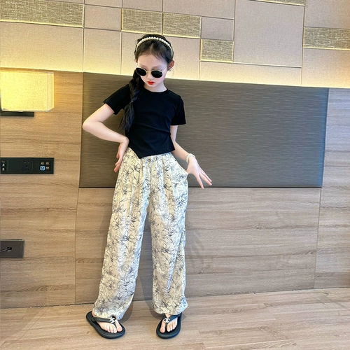 Летние штаны, детское шелковое средство от комаров, тонкая летняя одежда, подходит для подростков