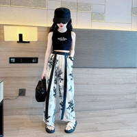 Чернила и вымывание бамбука (новые китайские шелковые брюки)