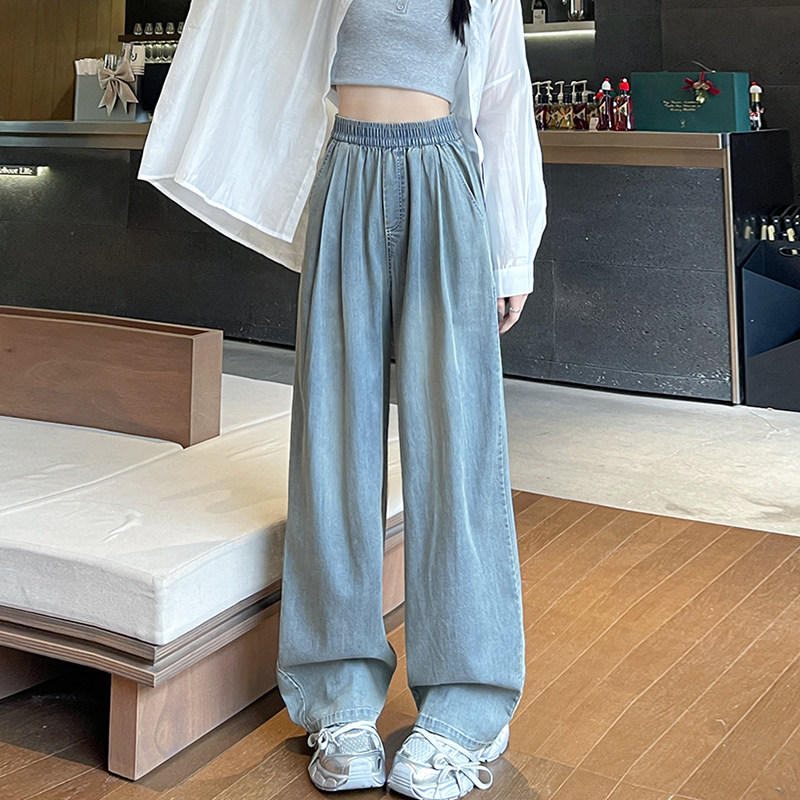 女童牛仔裤秋2026新款儿童直筒阔腿裤女孩大童长裤春秋裤子初中生 — 15