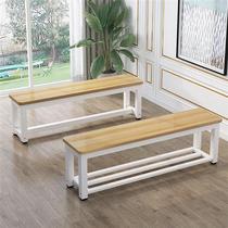 Geshenglang bench bench steel wood shoe changing stool body room clothing store stool bed end stool bathroom dressing room stool