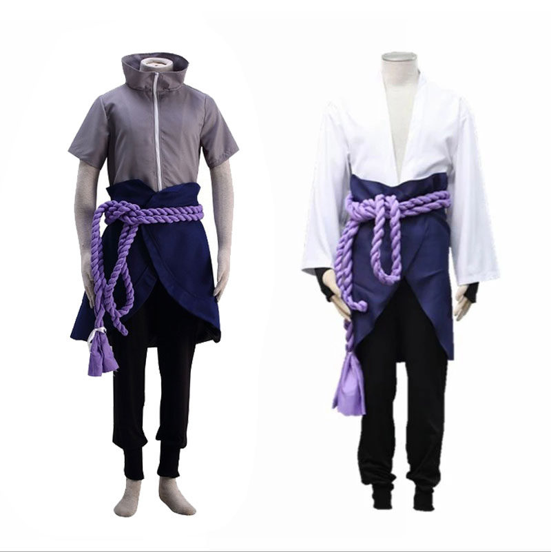 动漫火影忍者 宇智波佐助3代疾风传Cosplay服装成人儿童表演服-Taobao
