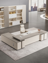 Light luxury and high-end office boss desk and chair combination simple modern leadership executive desk president office manager desk