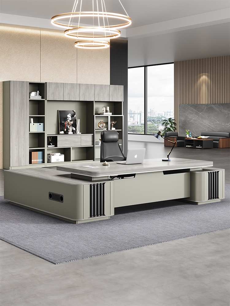 Desk Boss Table Light Luxury Advanced Sensory Chair Portfolio Brief Modern Leader Office Manager Big Bandae-Taobao