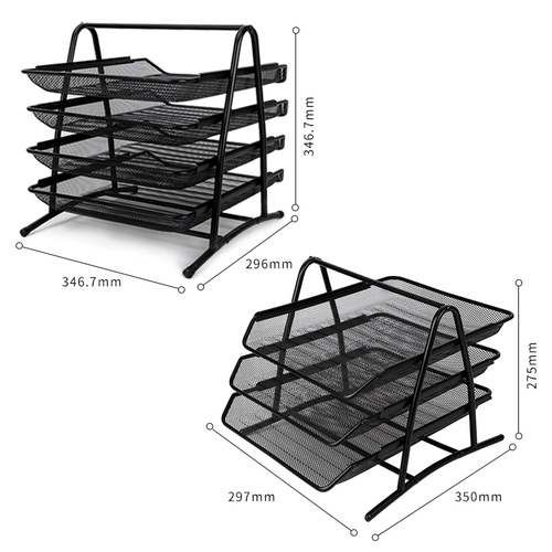 Delica Metal Three -Layer файловый дисковый ящик файл каркас рамки железной каркас A4 папки офиса офис настольные архивы.