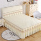 2024 New Bedspread, Bedskirt Style, Bedside Cover, Full Set of Anti-Slip Padded Sheets, Bed Cover with Skirt Set