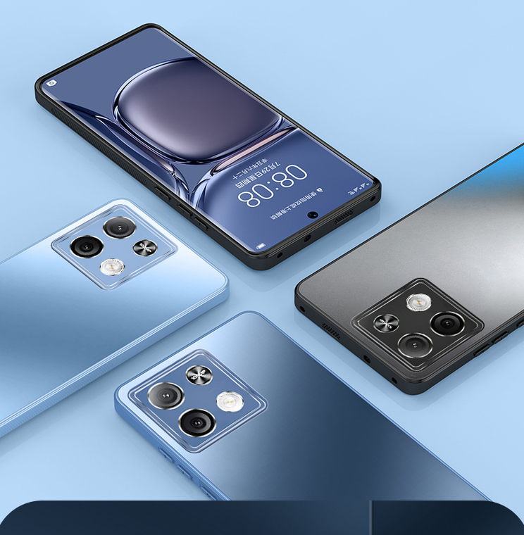 Metal Note 13, Note 13 Pro, Note 13 Pro+ High-end Camera Lens Protection Phone Case