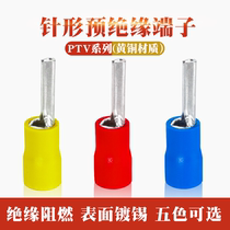  PTV pin insulated terminal 1 25 2 5 5 Pre-insulated pin 10 12 13 Long terminal Brass